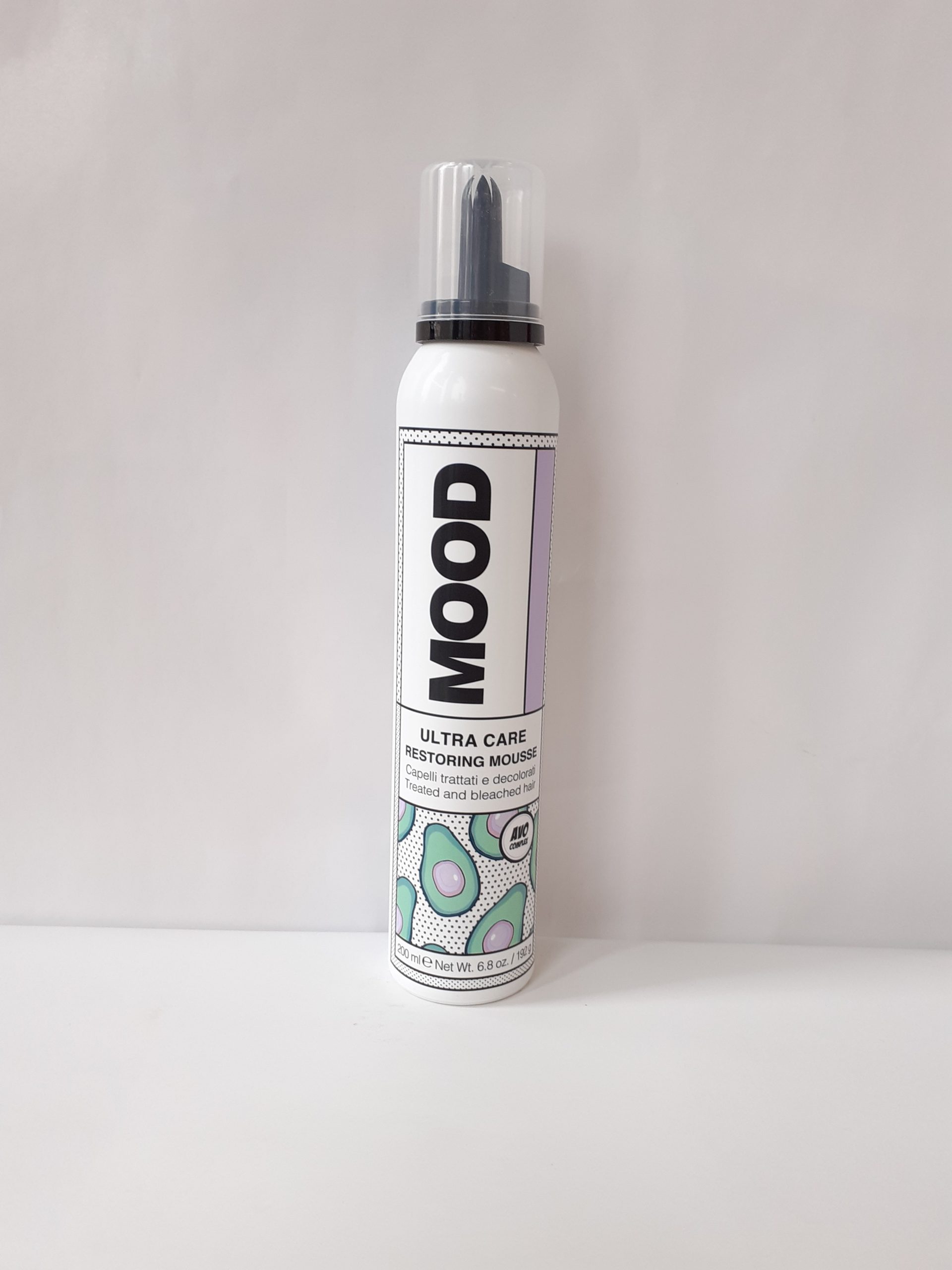 Mood Ultra Care restoring professional hair mousse 200 ml Professional  regenerating mousse for bleached and treated hair Delicate, it does not  weigh down Avo complex